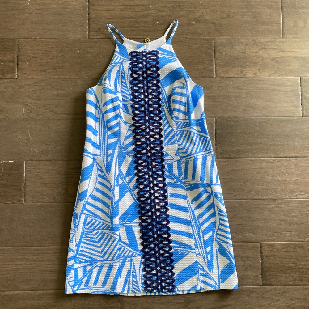 Lilly Annabelle Bay Blue Yacht Sea Shift Dress